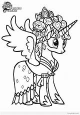 Pony Coloring Pages Little Filly Getdrawings Luna Princess sketch template