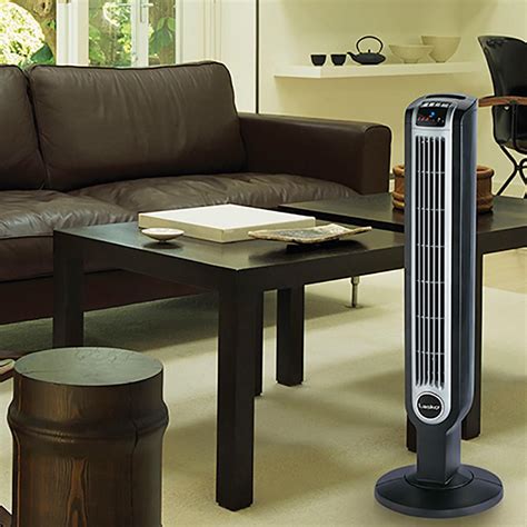 lasko  portable electric oscillating tower fan  fresh air ionizer timer  remote