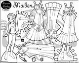 Dolls Marisole Maiden Paperthinpersonas Colouring Margot Ballerina sketch template