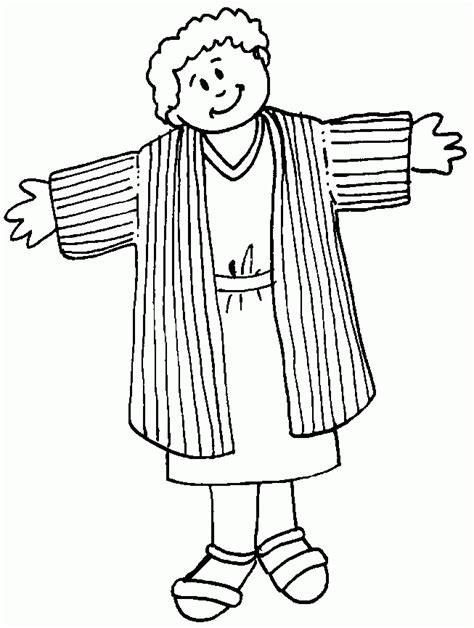 bible coloring page joseph coloring home