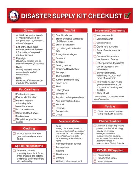 disaster supply kit checklist florida disaster ocean movers of