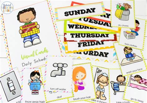 visual schedule printable bundle  daily schedule  kids