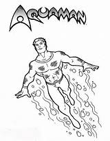 Aquaman Cartonionline sketch template
