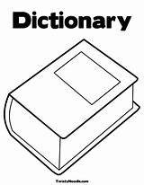 Vocabulary Dictionary sketch template