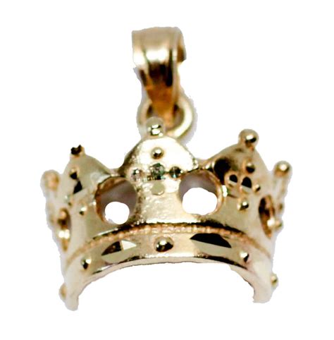 crown  solid yellow gold pendant royal pendant royal crown pend