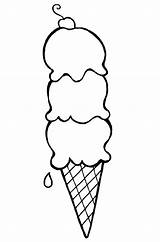Cone Pngitem Icecream Sundae Creams Educativeprintable sketch template