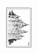 Briefmarke Francobollo Timbre Malvorlage Postzegel Kleurplaat Disegni Sello Educolor Educol sketch template