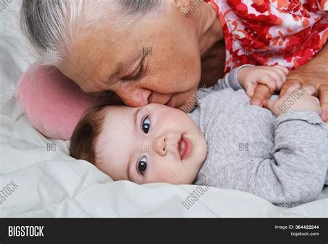 Grandmother Kissing Image And Photo Free Trial Bigstock