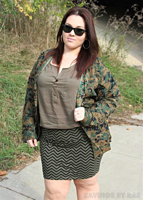Plus Size Ootd Military Inspired Sarah Rae Vargas