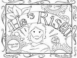Easter Coloring Religious Pages Print sketch template