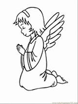 Angel Coloring Angels Printable Pages Popular sketch template