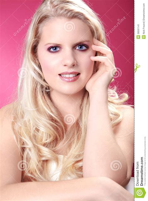 Beautiful Blonde Wellnes Woman Relaxes Stock Image Image Of