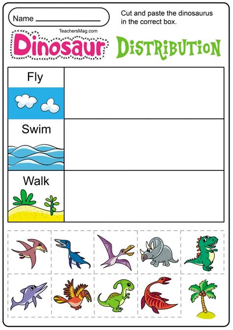dinosaur worksheets preschool printables artofit