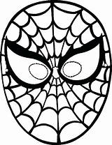 Spiderman Face Clipartmag Coloring Mask Pages sketch template