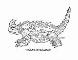 Thorny Devil Coloring Book Lizard Clipart Drawings Still Available Hartter Blogthis Email Twitter sketch template