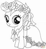 Pony Little Coloring Pages Scootaloo Printable Baby Princess Color Sweetie Belle Print Celestia Colouring Sheets Lil Mlp Outline Book Online sketch template