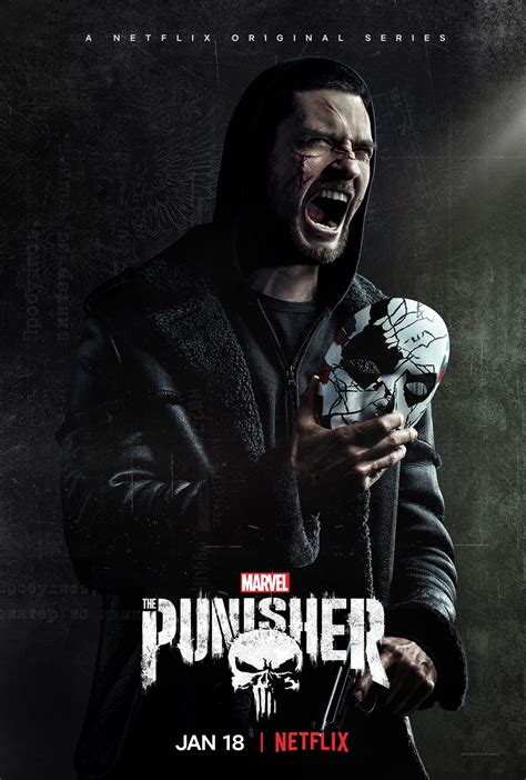netflix releases punisher character posters    premiere  beat