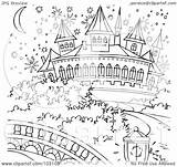 Outline Coloring Castle Cinderella Clipart Illustration Magical Royalty Rf Bannykh Alex Getdrawings Drawing 2021 sketch template