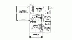 main floor plan  garage apartmenthouse plans pinterest