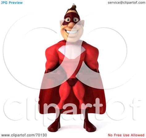 Royalty Free Rf Clipart Illustration Of A 3d Red Super