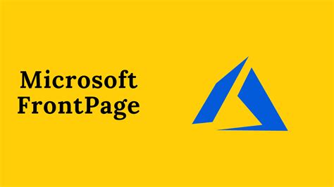 introduction  microsoft frontpage overview programmingoneonone