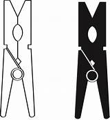 Clothespin Clipart Clip Silhouette Vector Clothes Laundry Room Peg Cliparts Clothespins Pins Stencil Trends Pencil Blank Clipground Stencils Diy Visit sketch template