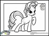Coloring Pages Pony Little Rarity Getcolorings Print Printable sketch template