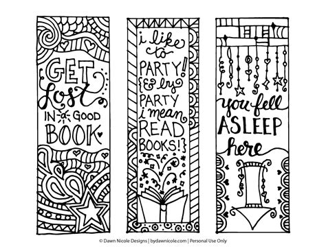 60 completely free adult coloring bookmarks chronic