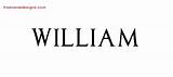William Name Tattoo Designs Regal Victorian Graphic Tag sketch template