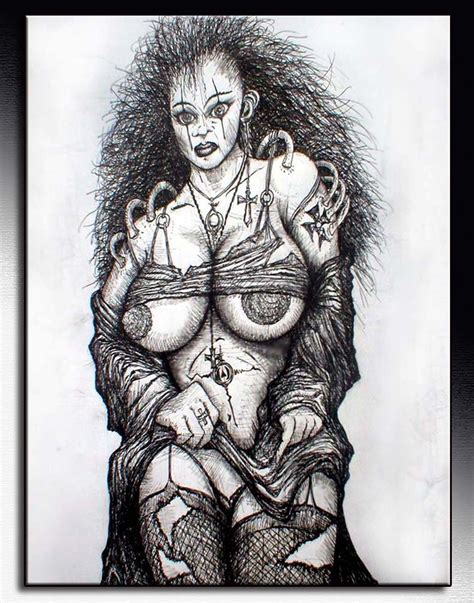 bbw dark plumper goth demonatrix erotic art