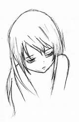 Sad Anime Drawing Pencil Boy Drawings Sketch Sketches Getdrawings sketch template