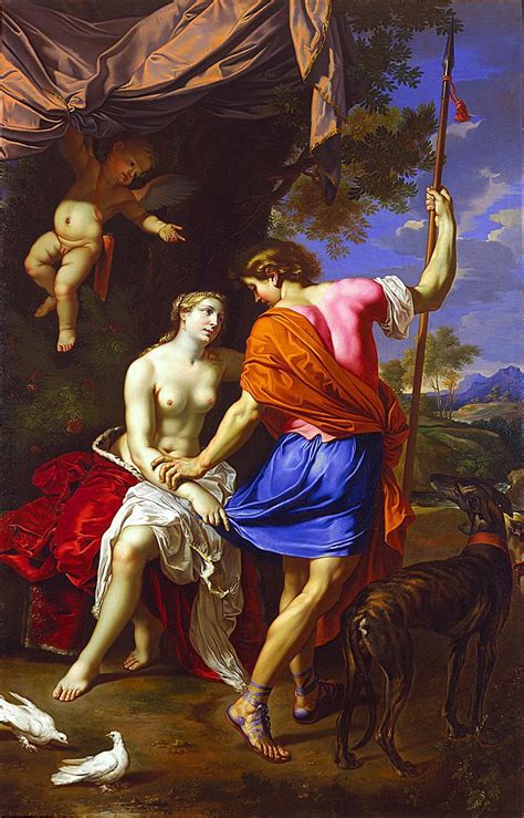 Venus And Adonis By Nicolas Mignard Wikipedia Mythology Art