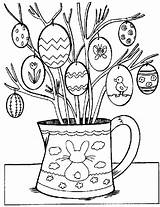 Easter Coloring Pages Happy Kids Egg Tree Colouring North Eggs Pole Color Clipart Gif Ostern Printable Decoration Sheets Printables Drawings sketch template