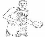 Coloring Pages Pippen Coloriage Nba Scottie Basketball Info Printable sketch template