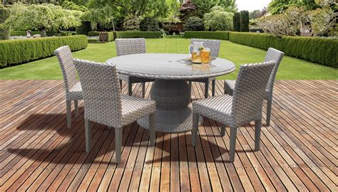 monterey   outdoor patio dining table   armless chairs