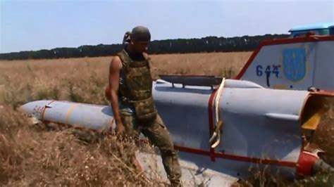 ukraines soviet era drone captured  donetsk militia video rt world news