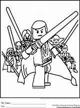 Coloring Pages Wars Lego Star Jedi Kids Printable Luke Skywalker War Color Colouring Starwars Ausmalbilder Clipart Ginormasource Sheets Print Printables sketch template