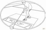 Shuffleboard Coloring Pages sketch template