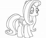 Pony Little Coloring Fluttershy Pages Template Drawing Color Getcolorings Getdrawings Library Clipart Line Comments Popular sketch template