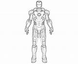 Iron Man Suit Coloring sketch template