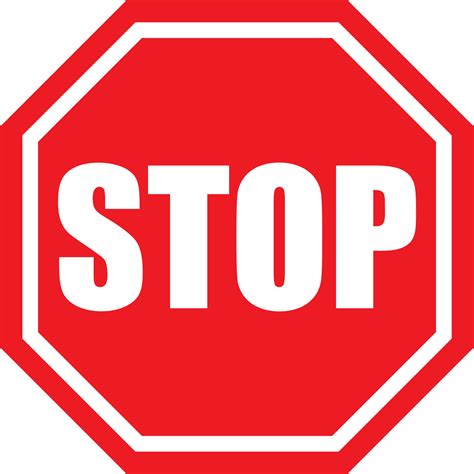hand stop sign clipart