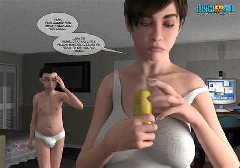 3d xx pics horny mom teaches her son on basics of masturbation and deep throat blowjob