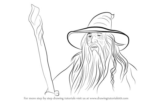 Learn How To Draw Gandalf From Lord Of The Rings Lord Of