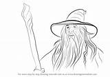 Gandalf Lord Rings Draw Drawing Step Tutorials Getdrawings Tutorial sketch template