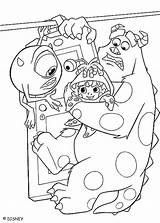 Coloring Pages Boo Monster Mike Inc Monsters Sulley Popular sketch template