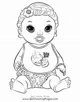 Alive Baby Coloring Pages Printable Color Getcolorings Print sketch template