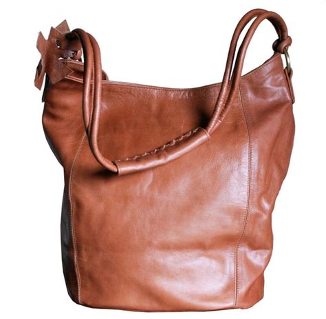 leather bucket bag ebay