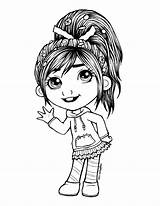 Baylee Jae Marker Vanellope Drinking Sparad Från Colouringpage sketch template