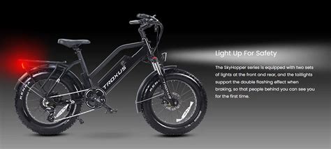 troxus skyhopper  fat tire electric bike  brushless motor  ah battery