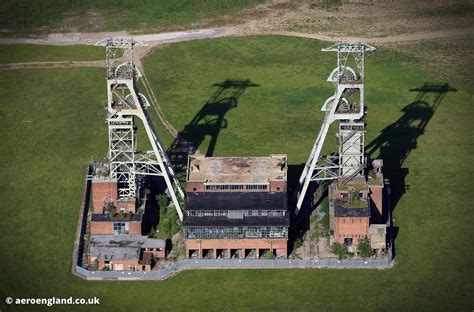 aeroengland aerial photograph  clipstone colliery nottinghamshire england uk